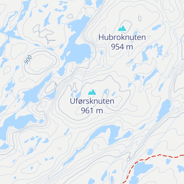 Map of Uførsknuten