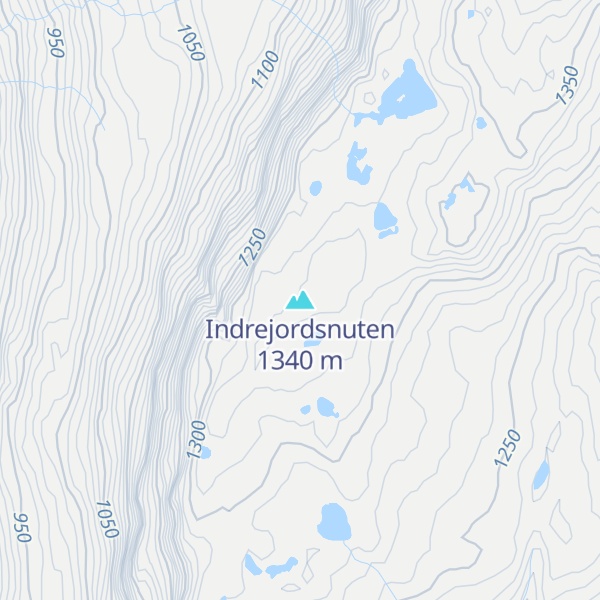 Map of Indrejordsnuten