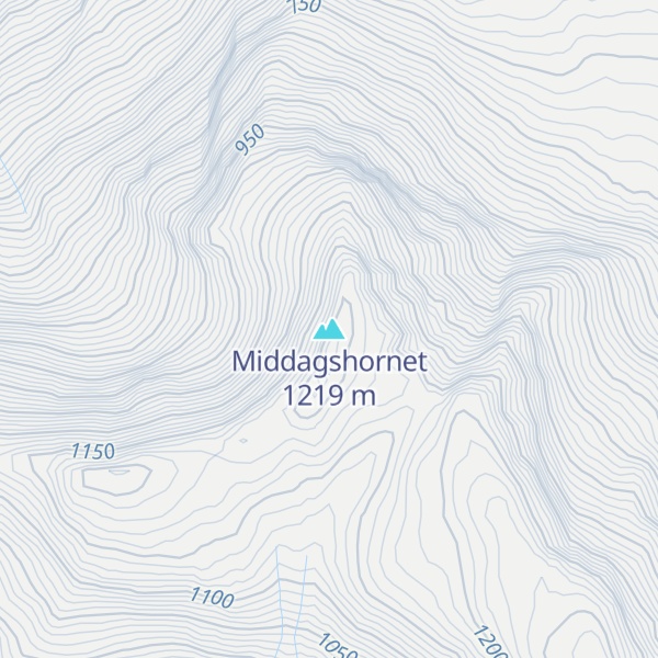 Map of Middagshornet