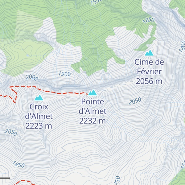 Map of Pointe d'Almet