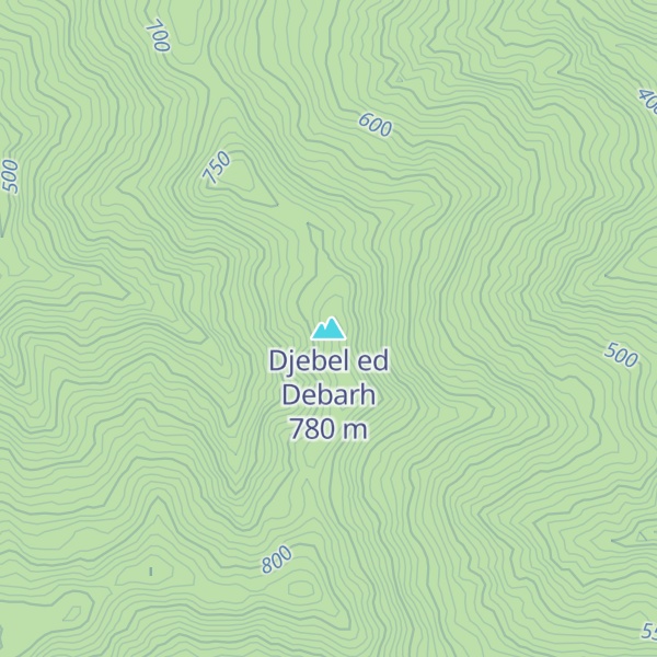 Map of Djebel ed Debarh