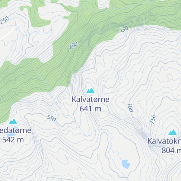Map of Kalvatørne