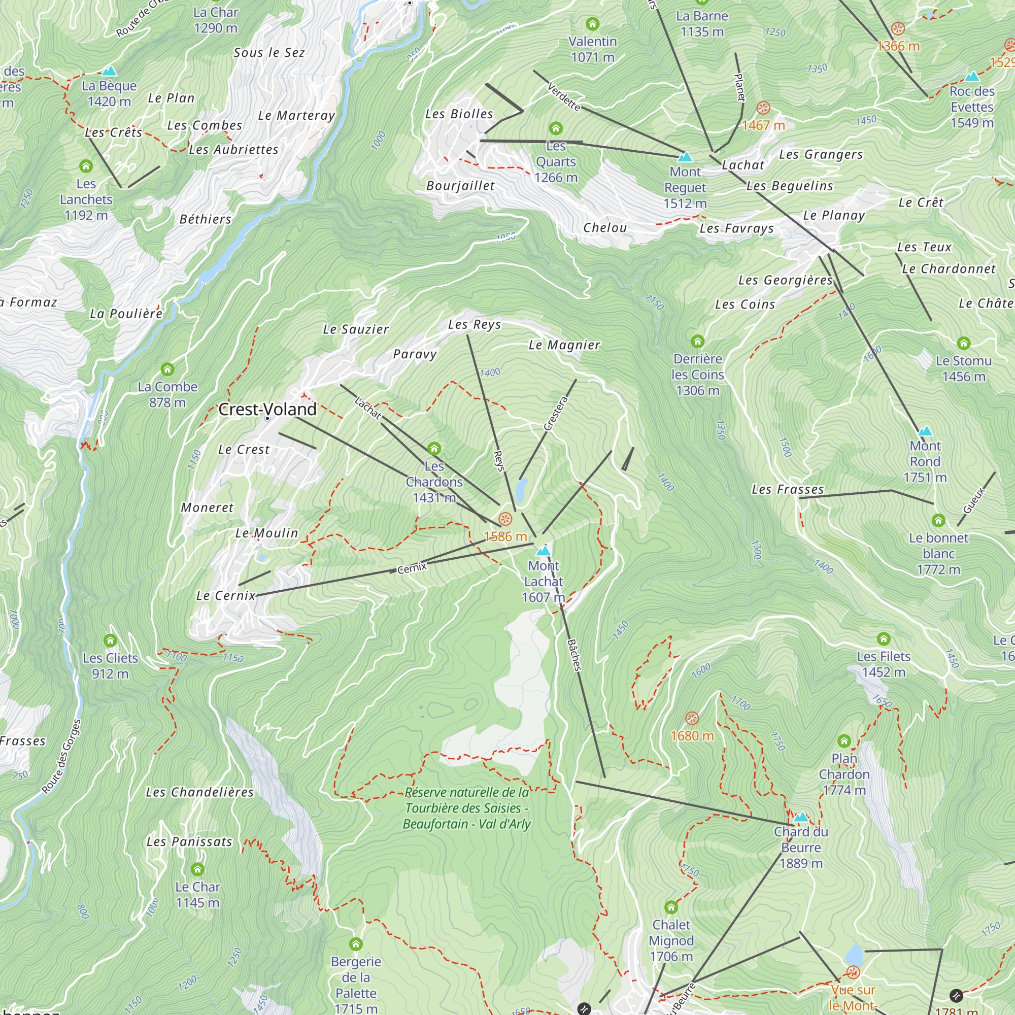 La Belle Métairie map