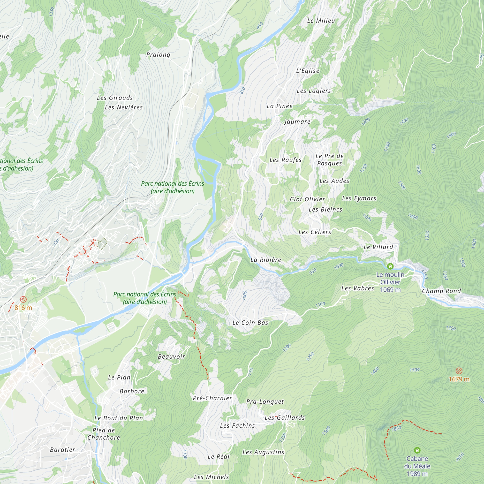 Centrale hydroélectrique map
