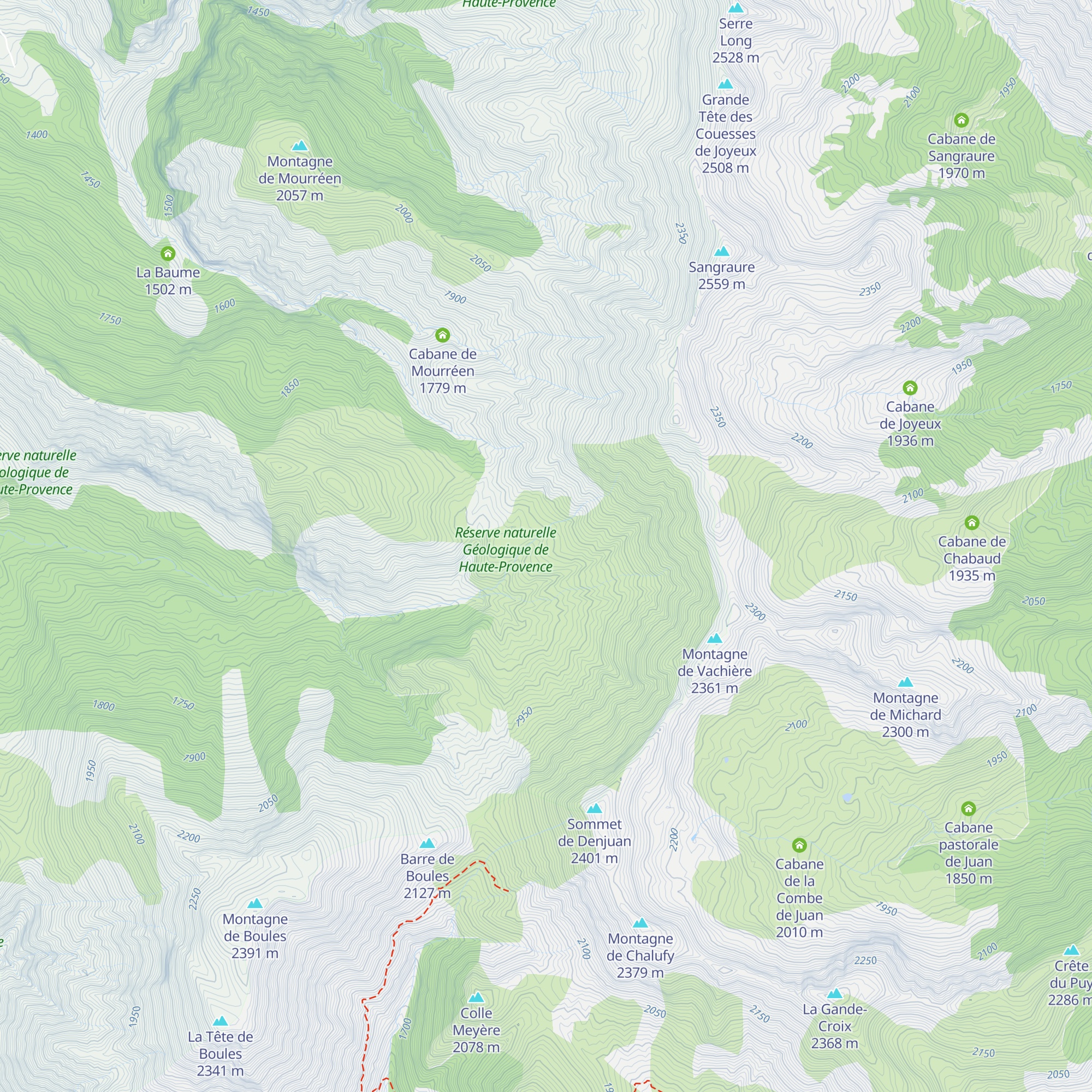 Cabane de Vachière map