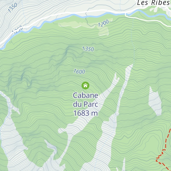 Map of Cabane du Parc