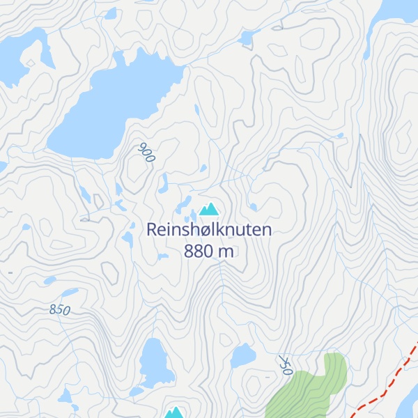 Map of Reinshølknuten