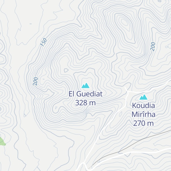 Map of El Guediat