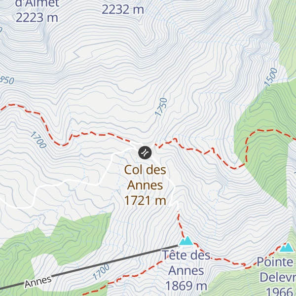 Map of La Clé des Annes