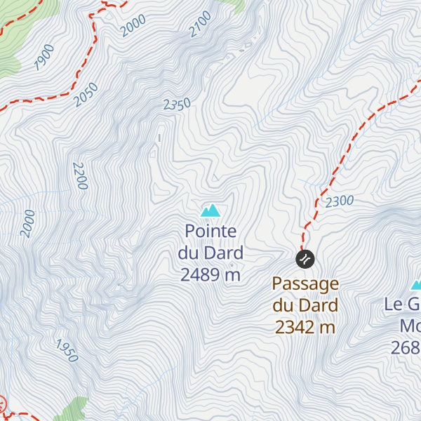 Map of Pointe du Dard