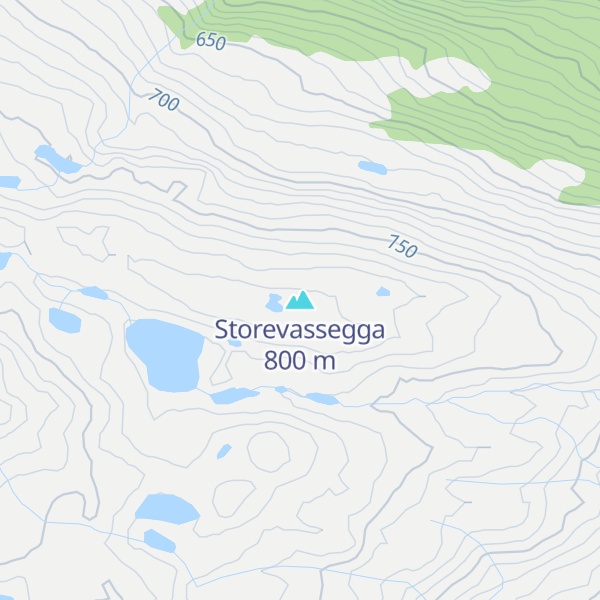 Map of Storevassegga