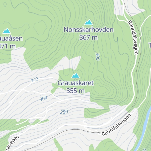 Map of Grauaskaret