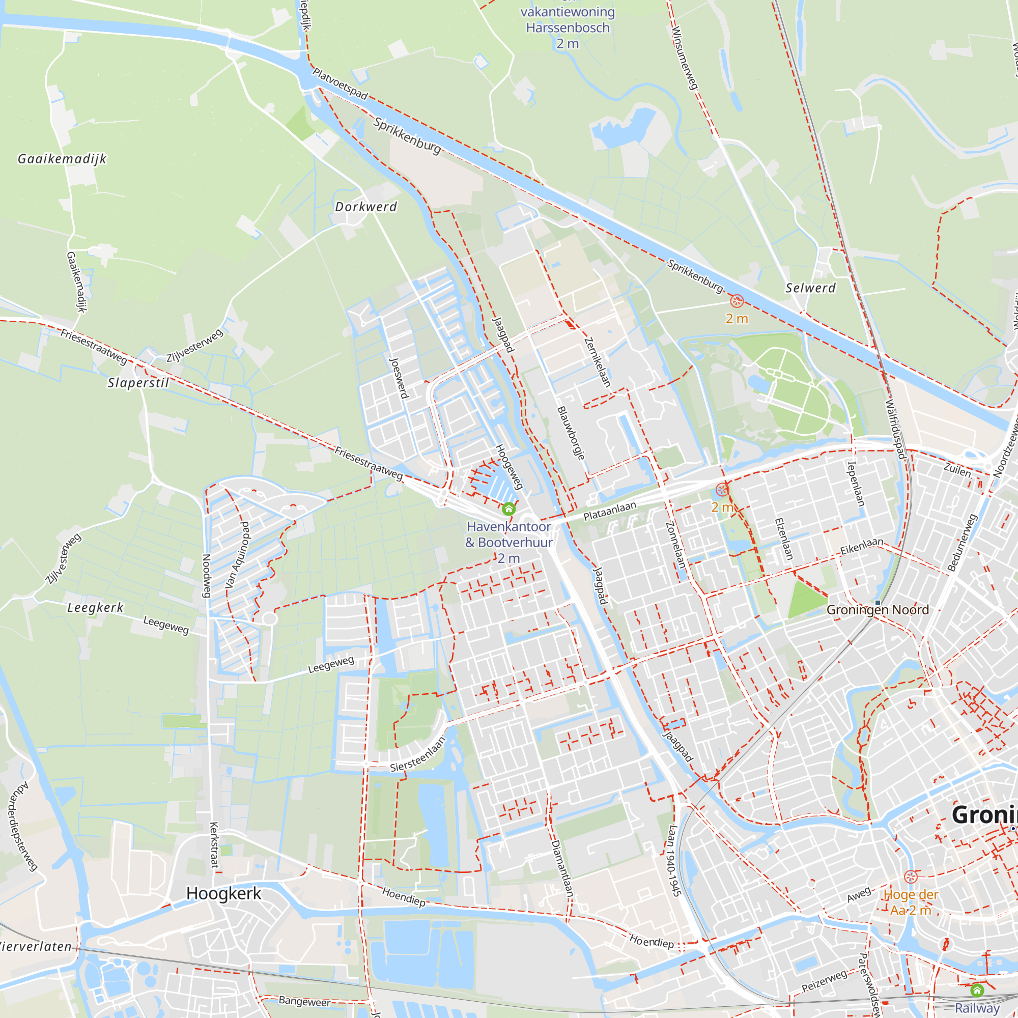 Havenkantoor & Bootverhuur map