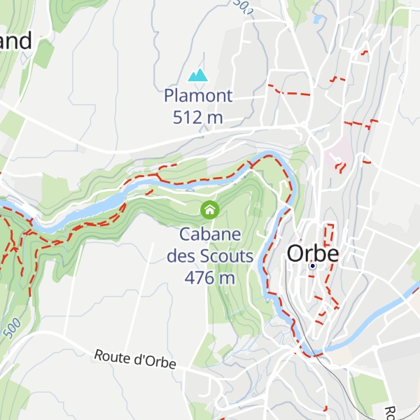 Map of Cabane des Scouts