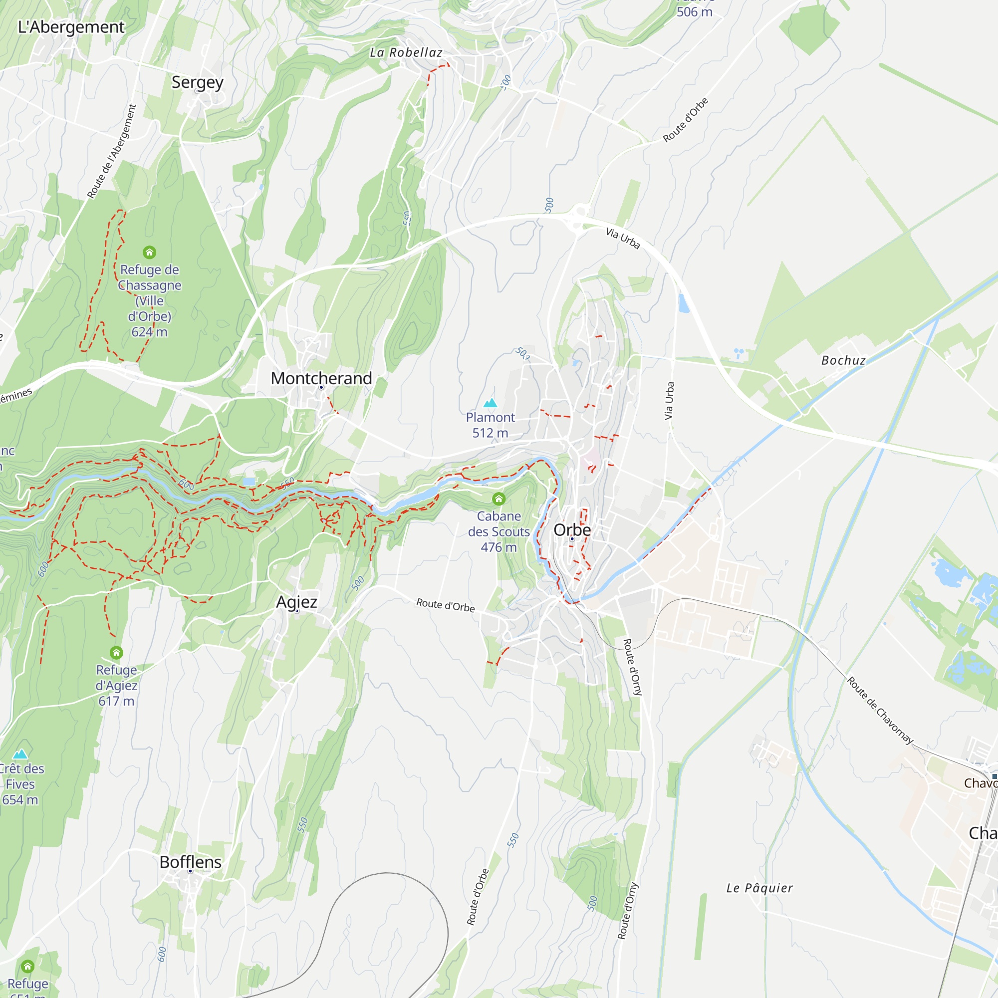 Cabane des Scouts map