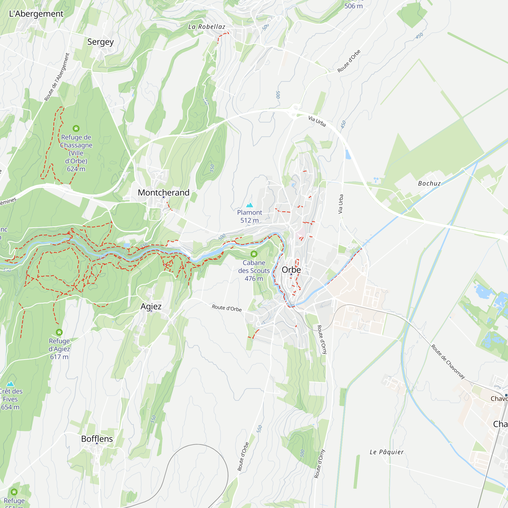 Cabane des Scouts map