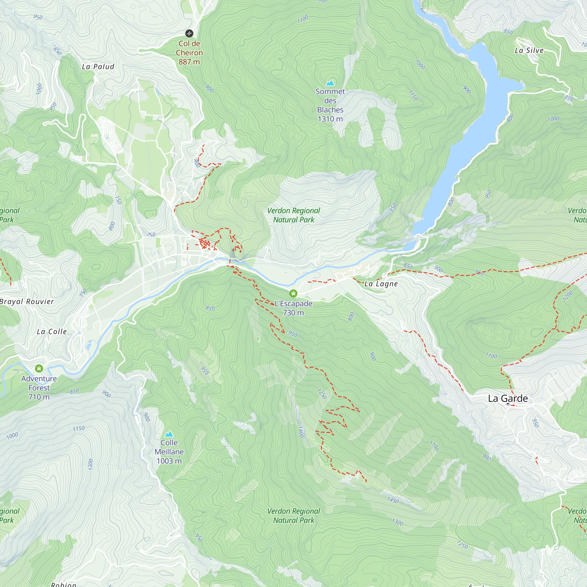 L'Escapade map