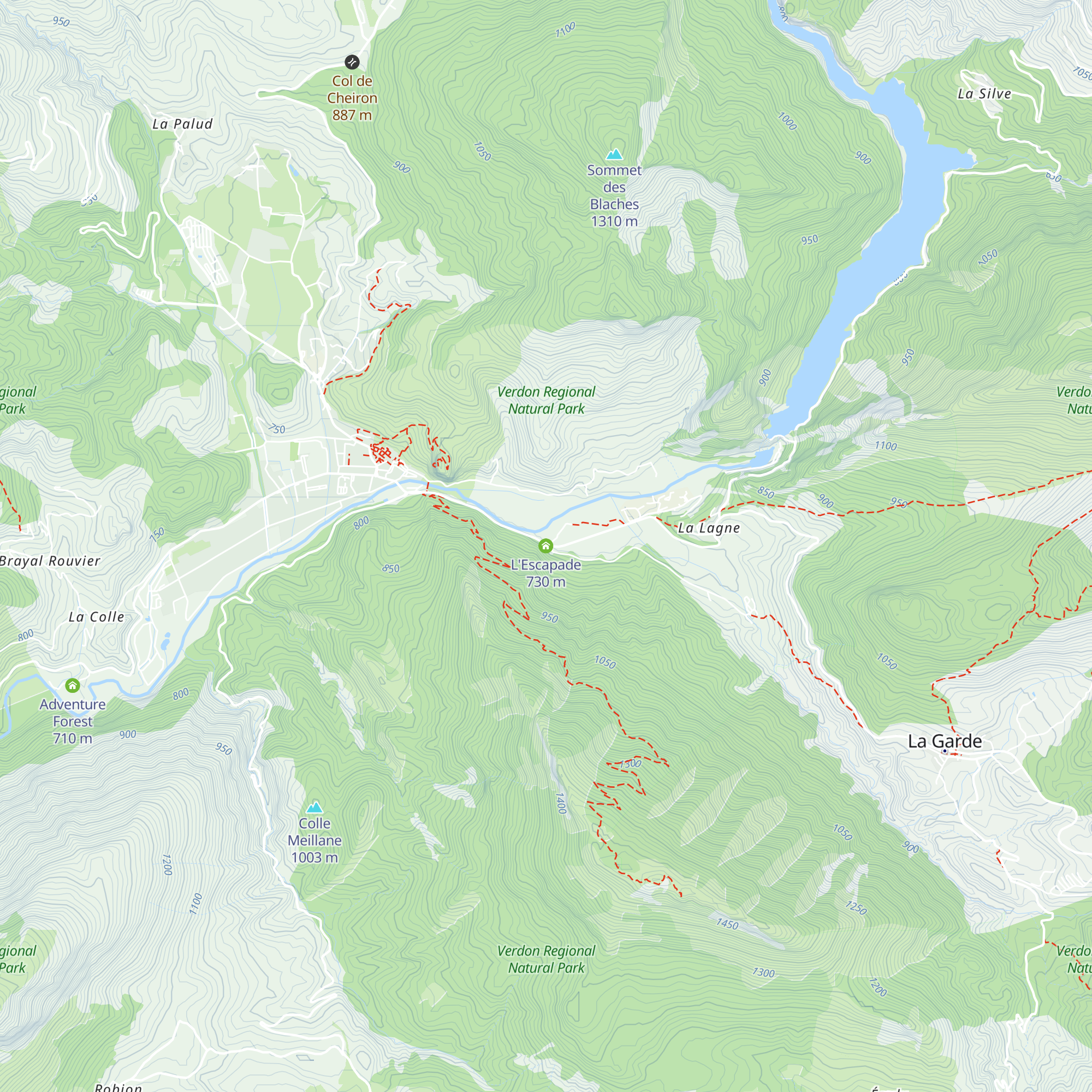 L'Escapade map