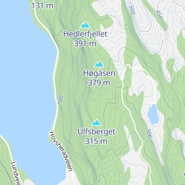 Map of Tjørås