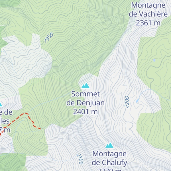 Map of Sommet de Denjuan