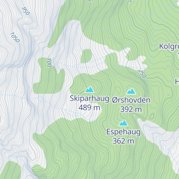 Map of Skiparhaug