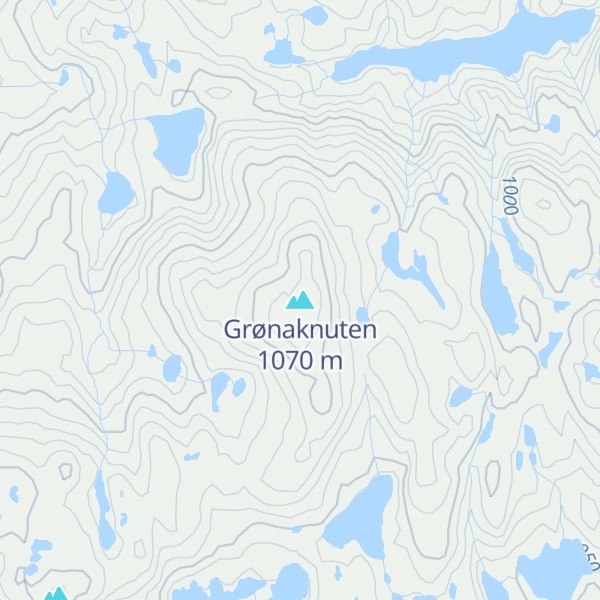 Map of Grønaknuten