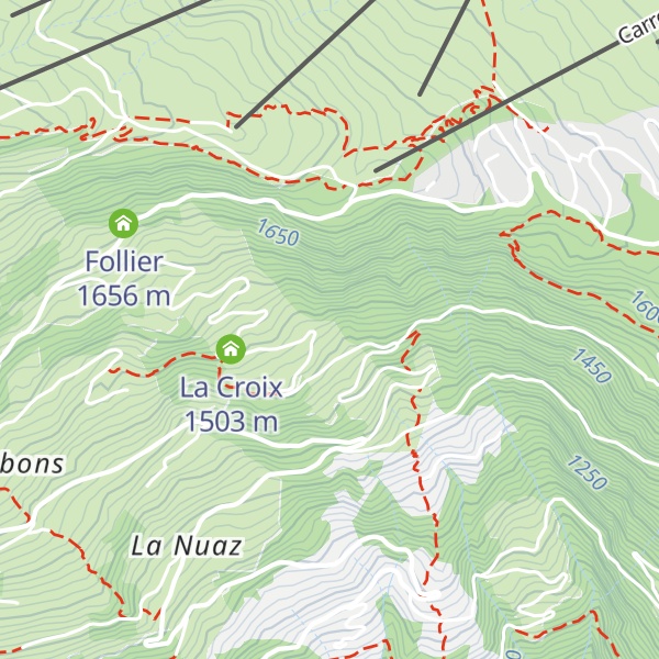 Map of Les Genardets