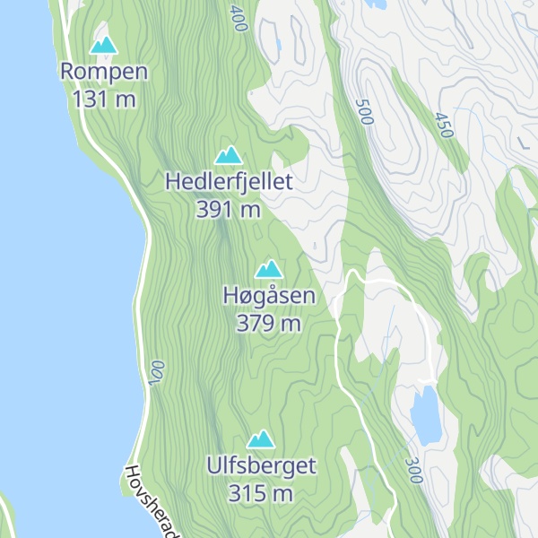 Map of Høgåsen