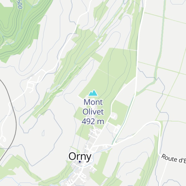 Map of Mont Olivet