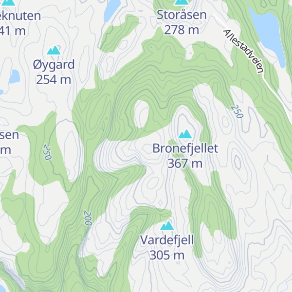 Map of Trågedalshei