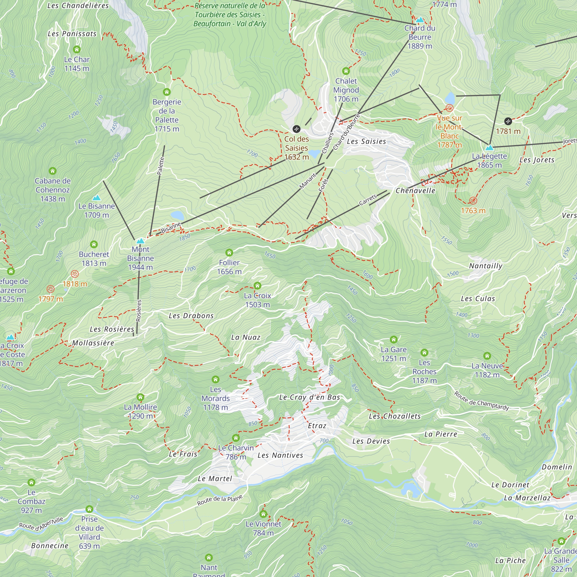 La Lanche map