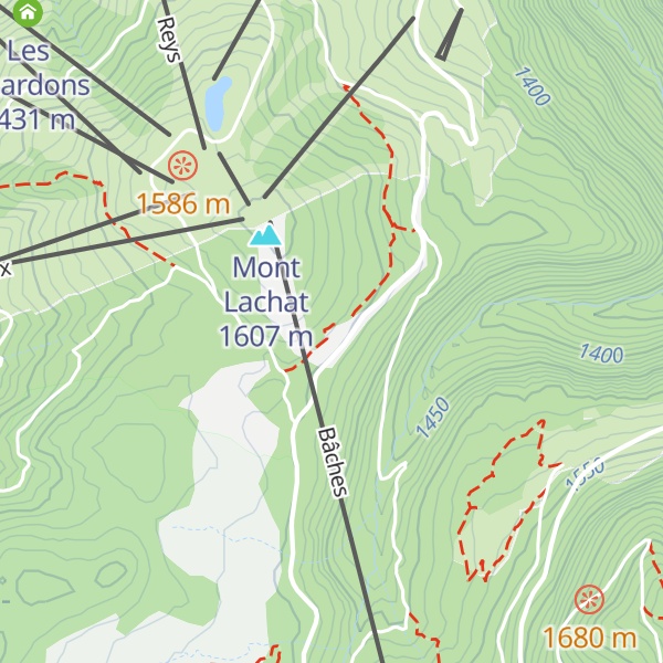Map of Refuge du Lachat