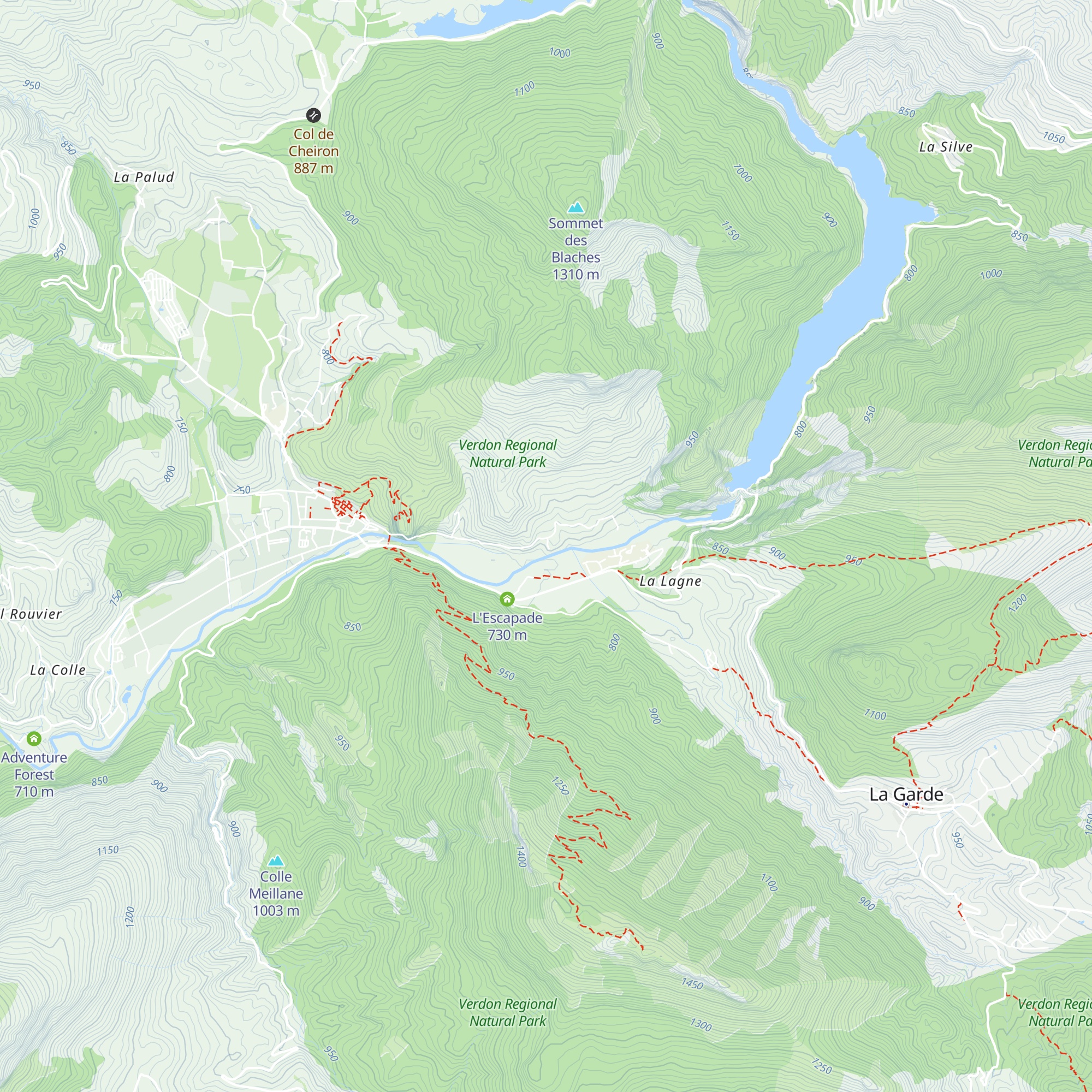 Mas Du Verdon map