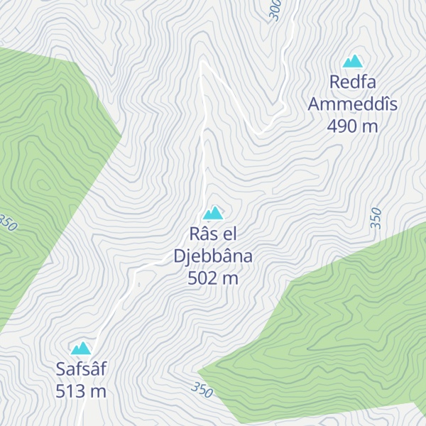 Map of Râs el Djebbâna