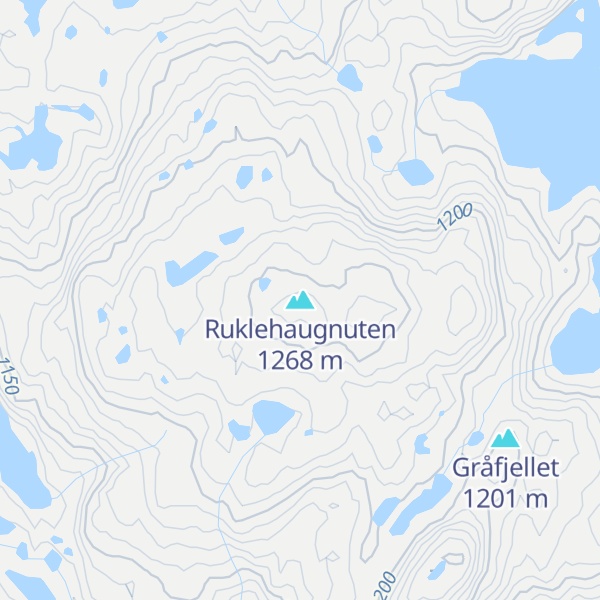 Map of Ruklehaugnuten