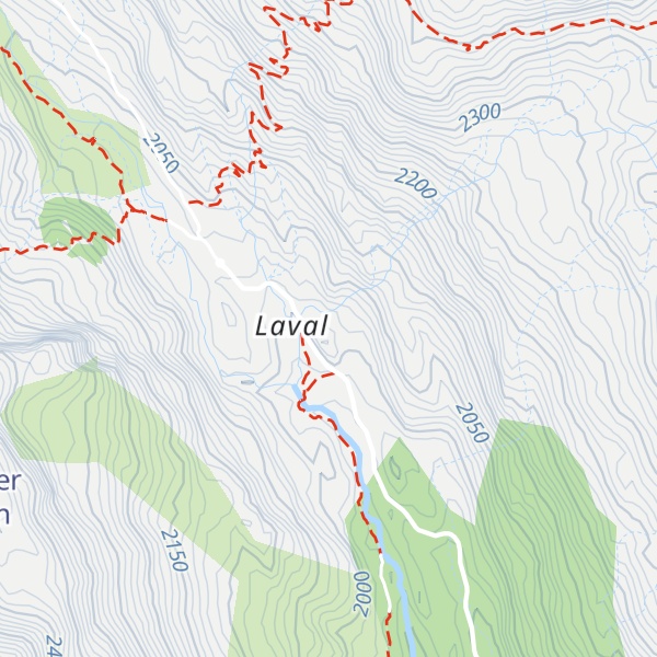 Map of Refuge de Laval