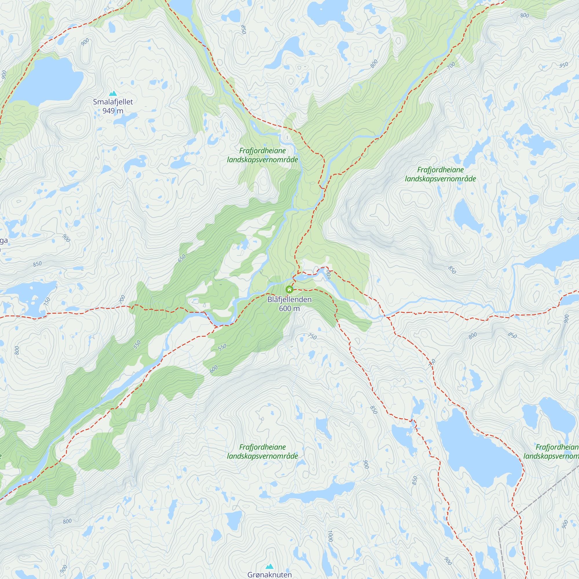 Blåfjellenden map