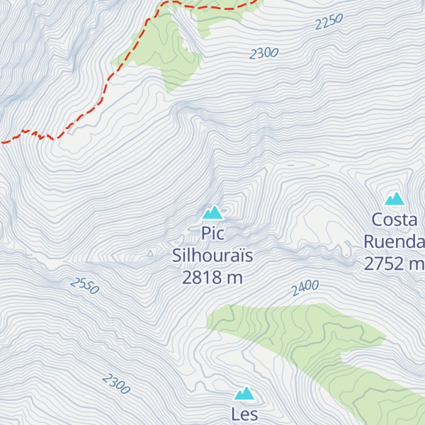 Map of Pic Silhouraïs