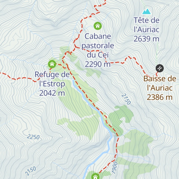 Map of Cabane de l'Estrop