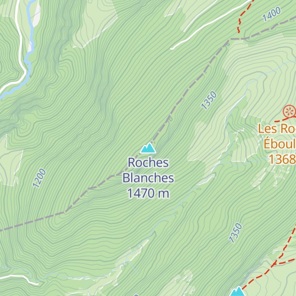 Map of Roches Blanches