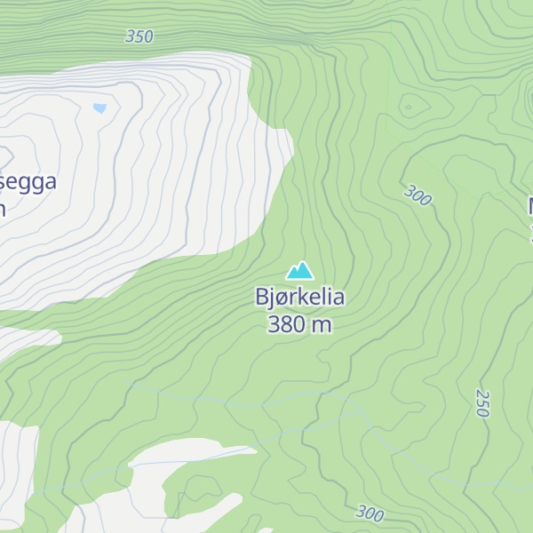 Map of Byrkjelihaugane