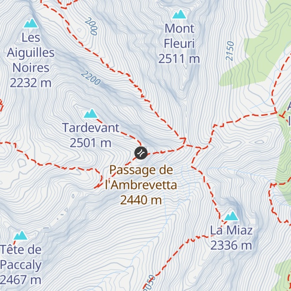 Map of L'Ambrevetta