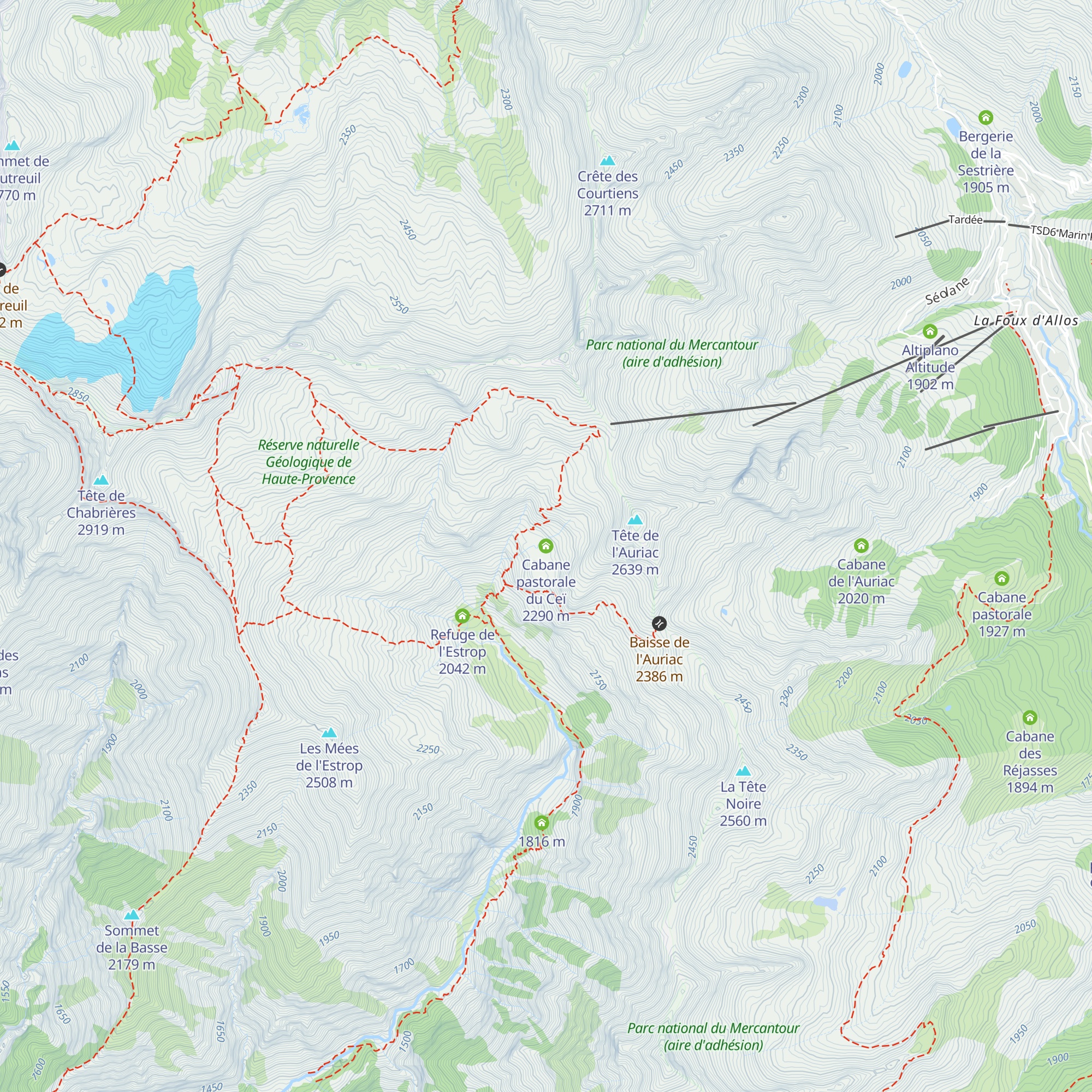 Cabane pastorale du Ceï map
