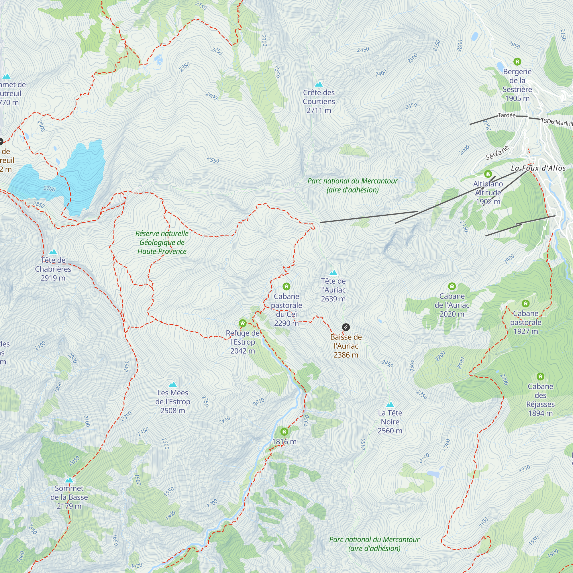 Cabane pastorale du Ceï map