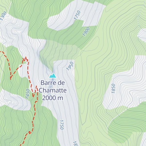 Map of Montagne de Chamatte