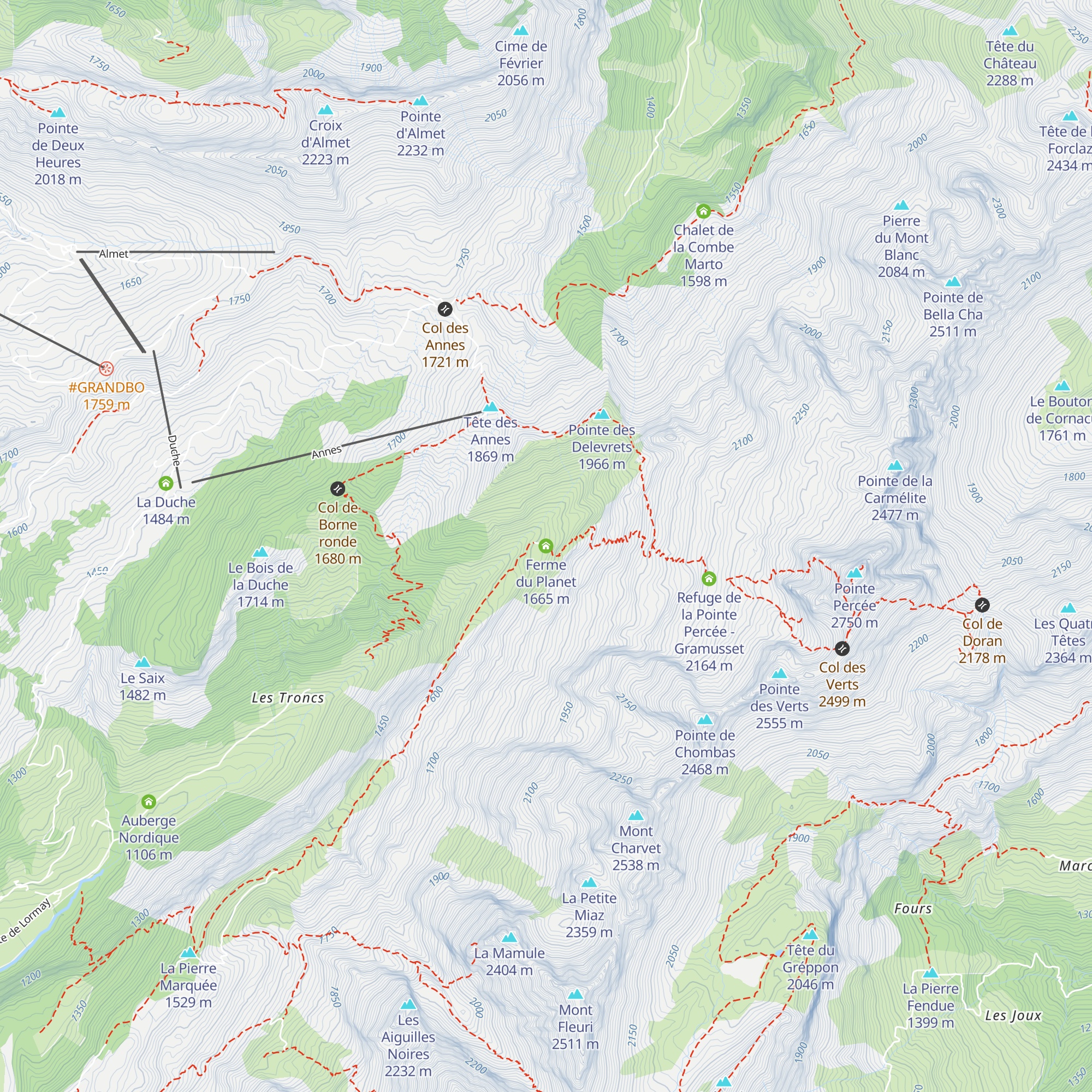 Ferme du Planet map