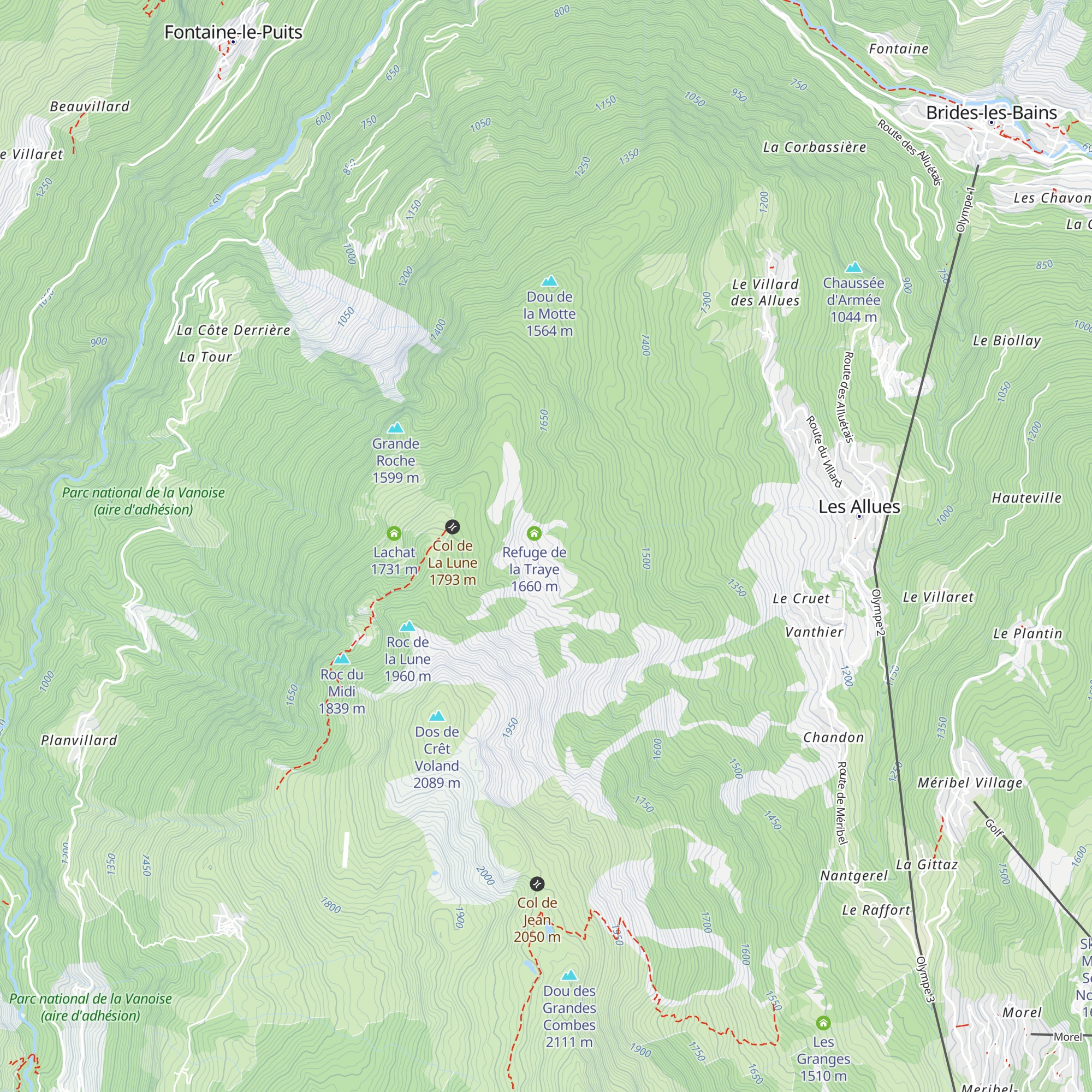 Refuge du Christ map