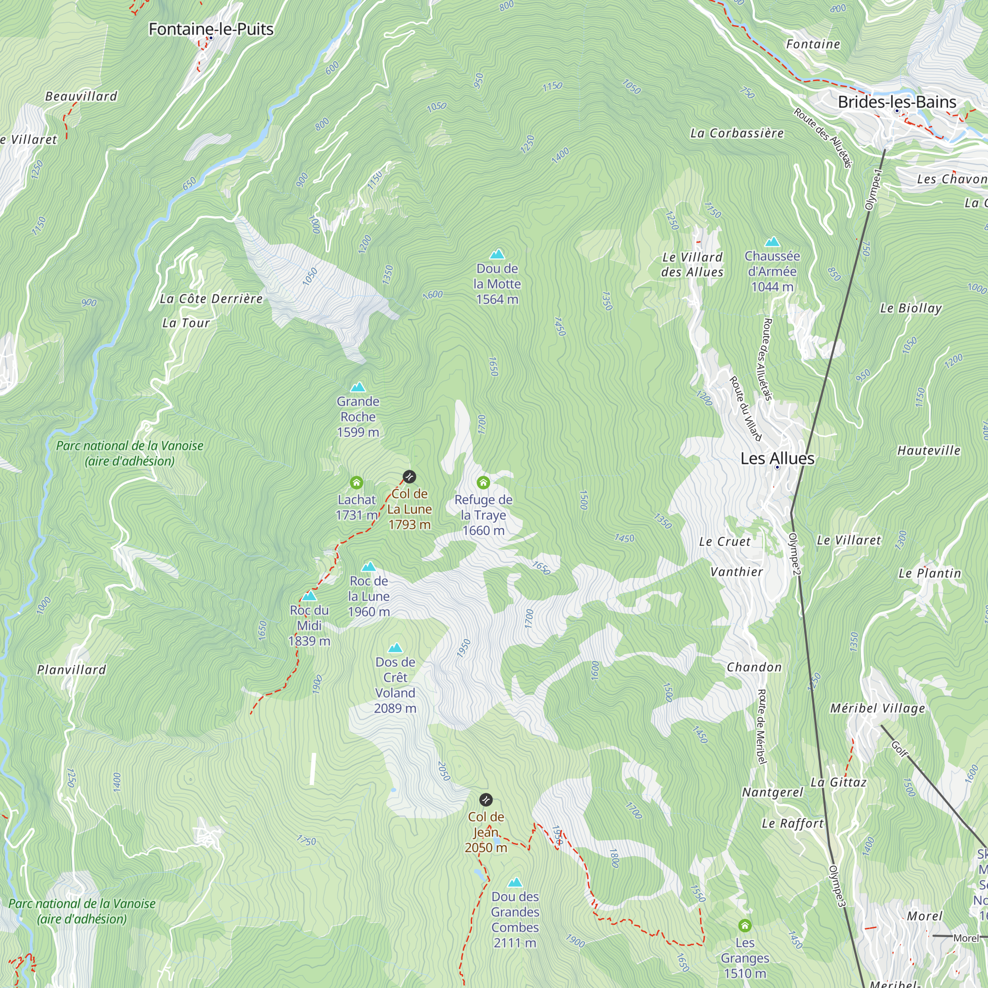 Refuge du Christ map