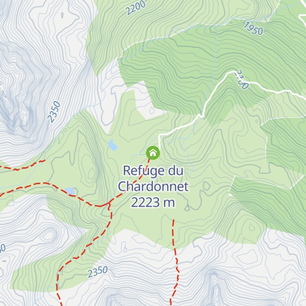 Map of Refuge du Chardonnet