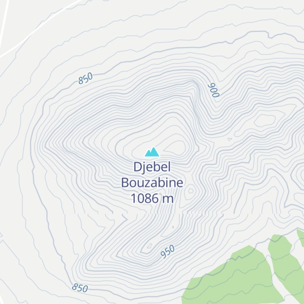 Map of Djebel Bouzabine